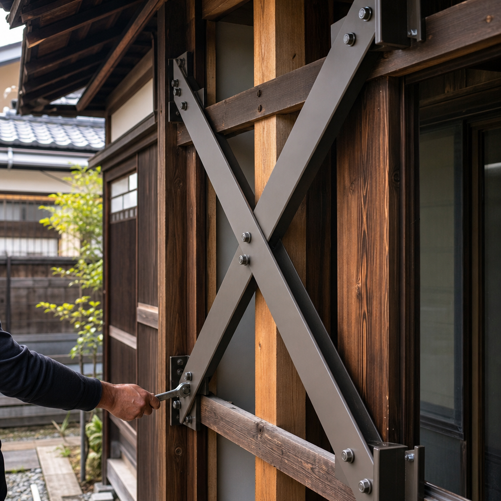 独自耐震工法「安心ちから壁」 屋外からの耐震補強